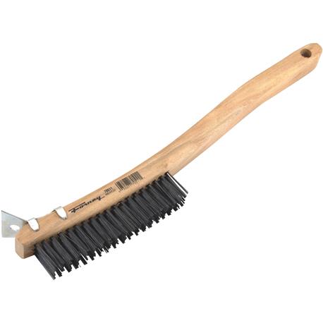 Forney 13-11/16 In. Curved Handle Steel Wire Brush