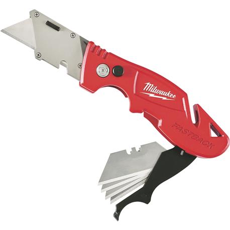 Milwaukee FASTBACK™ Folding Utility Knife w/ Blade Storage