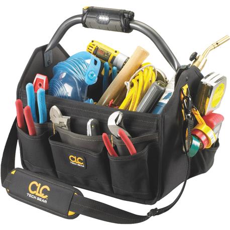 CLC Work Gear Tech Gear Lighted Open Top Tool Bag