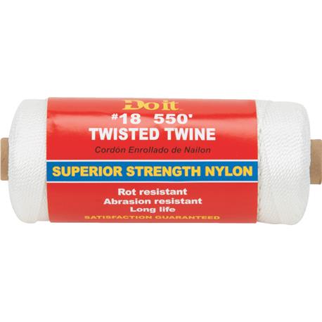 Do it Best #18 White Nylon Twisted Twine, 550 ft.