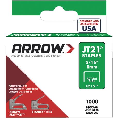 Arrow JT21 Light-Duty Staple, 5/16 In.