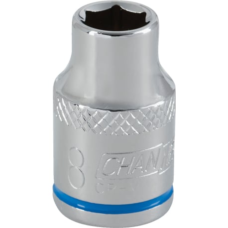 Channellock 3/8 in. Drive 8mm 6-Point Shallow Metric Socket