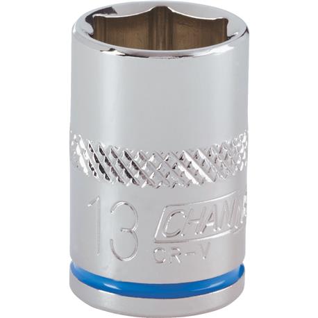 Channellock 3/8 in. Drive 13mm 6-Point Shallow Metric Socket