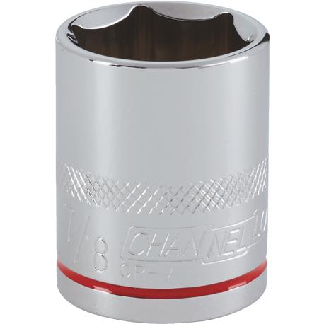 Channellock 1/2 in. Drive 7/8 in. 6-Point Shallow Standard Socket