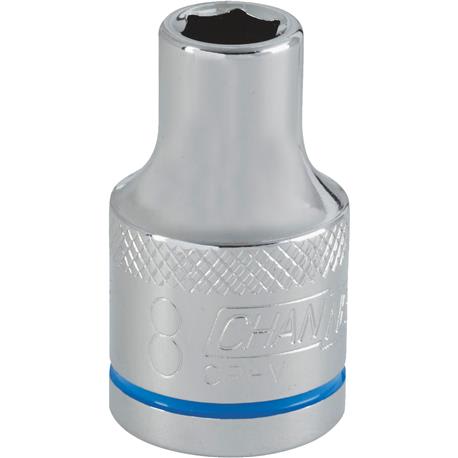 Channellock 1/2 in. Drive 8mm 6-Point Shallow Metric Socket