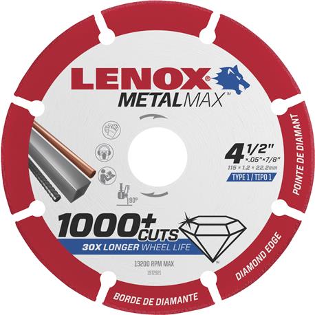 Lenox 4-1/2 In. MetalMax Diamond Blade