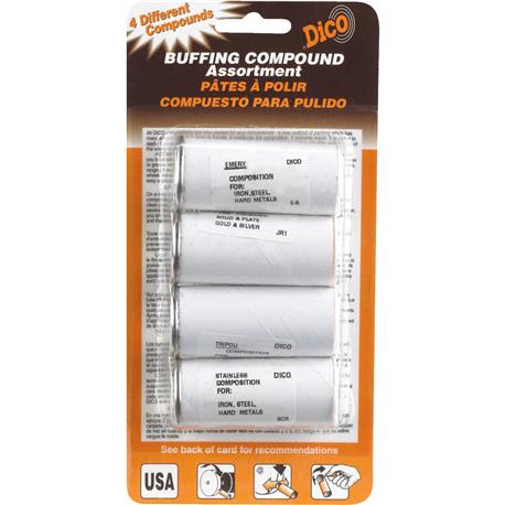 Dico Buffing Compound Assortment, 4-Pack