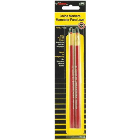 C.H. Hanson Red China Marker Pencil 2-Pack
