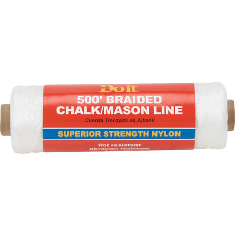 Do it Best White Braided Nylon Chalk Line, 500 ft.