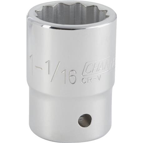 Channellock 3/4 in. Drive 1-1/16 in. 12-Point Shallow Standard Socket