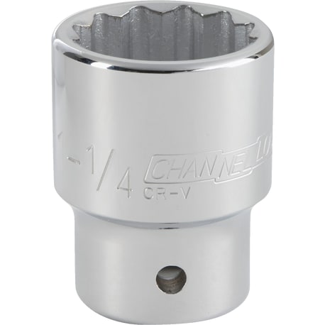 Channellock 3/4 in. Drive 1-1/4 in. 12-Point Shallow Standard Socket