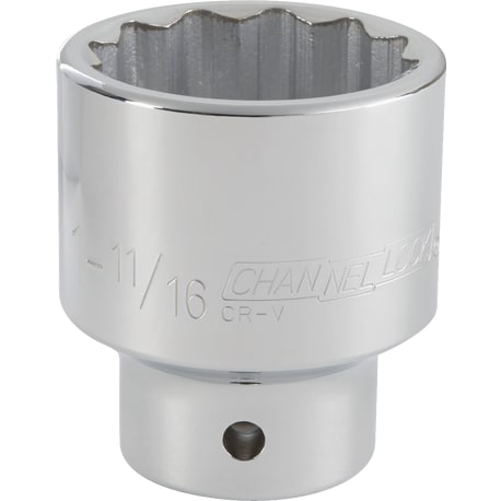 Channellock 3/4 in. Drive 1-11/16 in. 12-Point Shallow Standard Socket