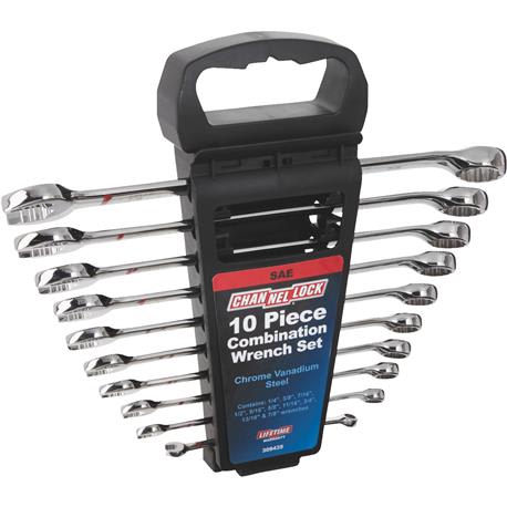 Channellock 12-Point Standard Combination Wrench Set, 10-Piece