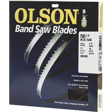 Olson Wood Cutting Band Saw Blade, 56-1/8 in. x 1/4 in. x 6 TPI