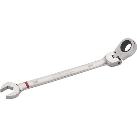 Channellock 3/8 in. 12-Point Standard Ratcheting Flex-Head Wrench