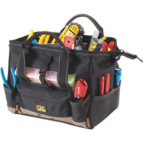 CLC Work Gear 21-Pocket Tool Bag with Top-Side Tray