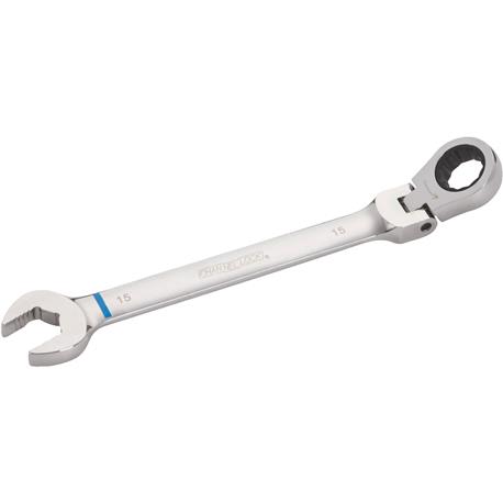 Channellock 15mm 12-Point Metric Ratcheting Flex-Head Wrench