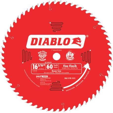 Diablo 16-5/16-In. 60 Tooth Fine Finish Beam Saw Blade