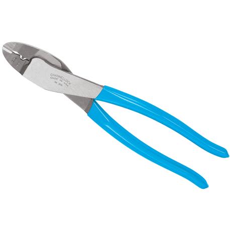 Channellock Polished High-Carbon Drop-Forged Steel Crimp & Cut Plier, 9-1/2"