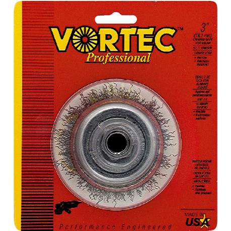 Weiler 3 In. Vortec Angle Grinder Wire Brush