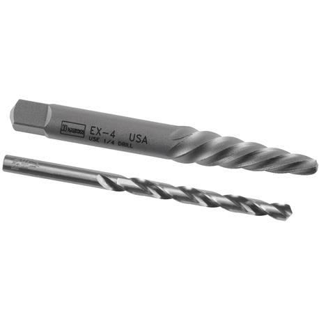 Irwin #4 Screw Extractor & Drill Bit Combo