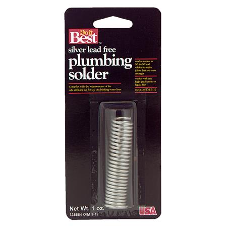 Do it Best Solid 96 Percent Tin, 4 Percent Silver Lead-Free Solder, 1 oz.