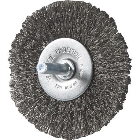 Vortec 3 In. Crimped Wire Wheel Brush, Fine