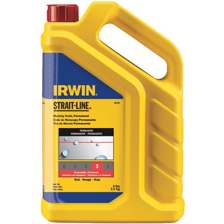 Irwin Strait-Line Red Permanent Chalk Line Chalk, 5 lb.