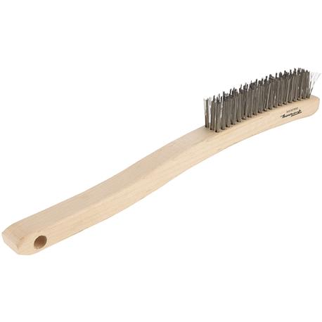 Forney 13-3/4 In. Curved Handle Stainless Wire Brush