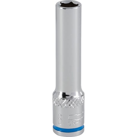 Channellock 1/4 in. Drive 6-Point Metric 6mm Deep Socket