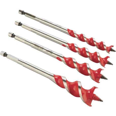 Milwaukee SPEED FEED™ 4-PC 6-1/2" Wood Bits Set