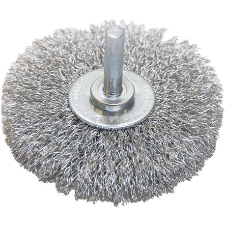 Vortec 3 In. Crimped Wire Wheel Brush, Coarse