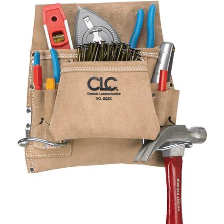 CLC Work Gear 8-Pocket Suede Carpenter's Nail & Tool Bag