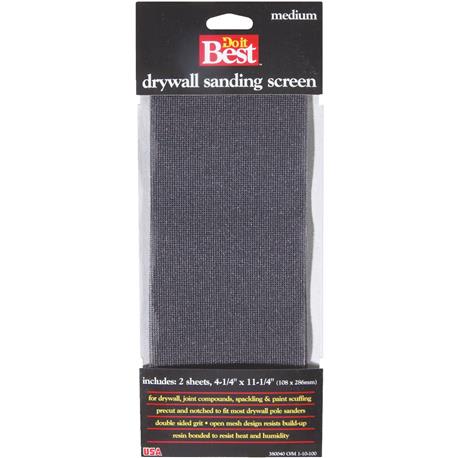 Do it Best 100-Grit Medium Precut Drywall Sanding Screen, 2-Pack
