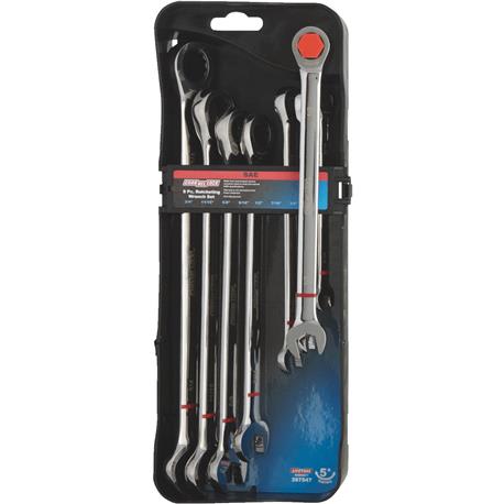 Channellock 12-Point Standard Ratcheting Combination Wrench Set, 8-Piece