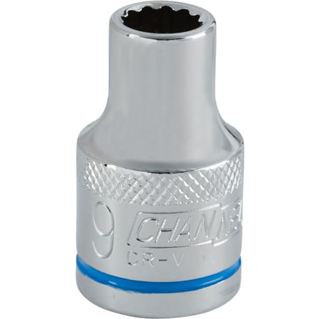 Channellock 1/2 in. Drive 9mm 12-Point Shallow Metric Socket