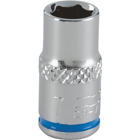 Channellock 1/4 in. Drive 7mm 6-Point Shallow Metric Socket