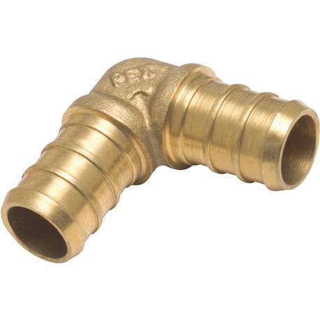 SharkBite 1/2" x 1/2" Barb 90 Deg. PEX Brass Elbow