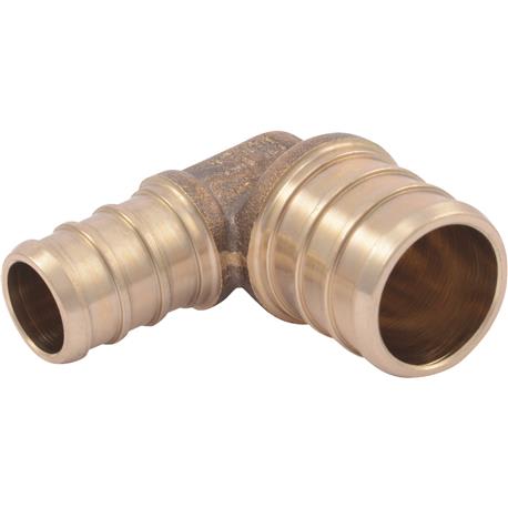 SharkBite 1/2" x 3/4" Barb 90 Deg. PEX Brass Elbow