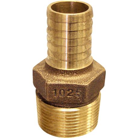 Low Lead Brass Hose Barb Reducing Adapter