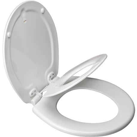 Mayfair Round Next-Step White Toilet Seat