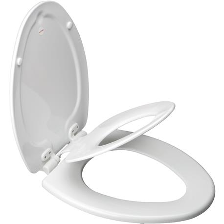 Mayfair Elongated Next-Step White Toilet Seat