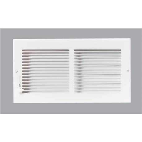 Accord Ventilation 6 in. x 12 in. Baseboard Register, White