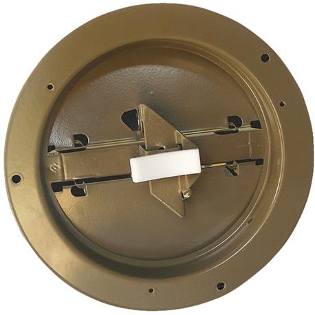 Accord Ventilation 8-In. Round Ceiling Damper, Brown