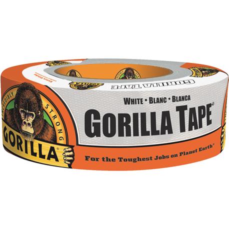 Gorilla To Go White Heavy-Duty Duct Tape, 1.88 in. x 30 yd.