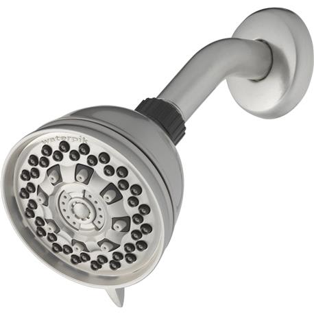 Waterpik PowerPulse 6-Spray Fixed Brushed Nickel Showerhead