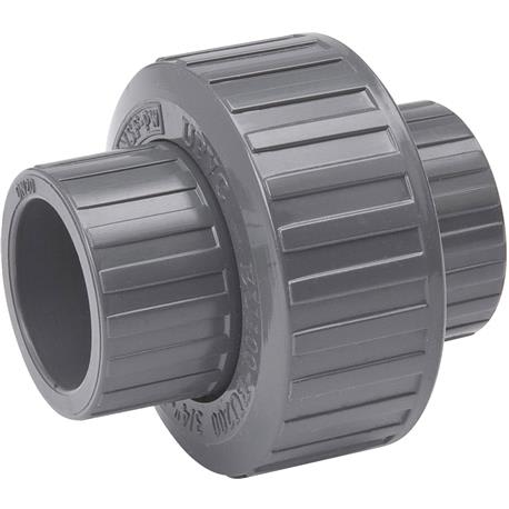 B&K 1-1/2 In. PVC Gray Threaded Union