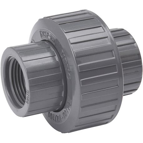 B&K 3/4 In. PVC Gray Threaded Union