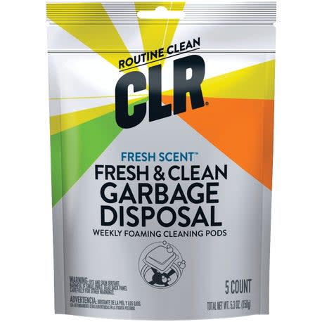 CLR Fresh & Clean Foaming Garbage Disposer Cleaner Pods, 5 Count