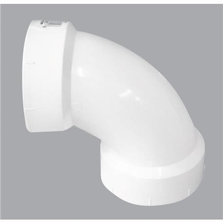 Charlotte Pipe 3 In. Schedule 40 90 Deg. PVC DWV Sanitary Elbow